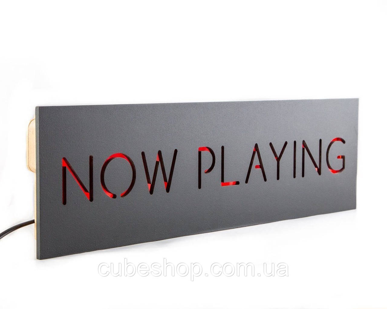 Настінна LED-вивіска «Now Playing»