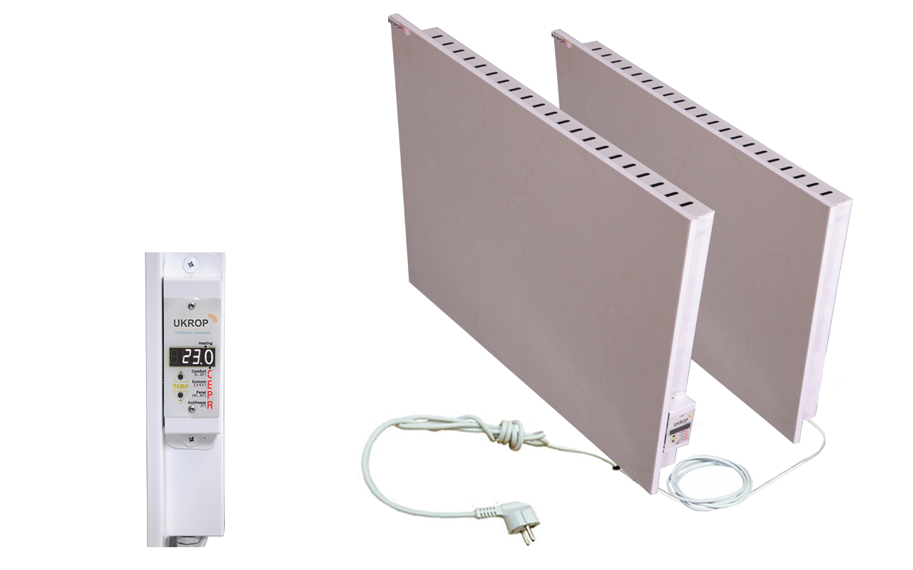 Керамічний обігрівач з повітрозабірником, програматором UKROP К 950ВП (комплект К475ВП+К475В+кабель 6м)