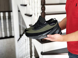 Чоловічі зимові кросівки Adidas Sharks, на хутрі,темно зелені 43,44,46, фото 2
