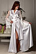 Шикарный длинный комплект для "Утро невесты" в белом цвете, фото 3