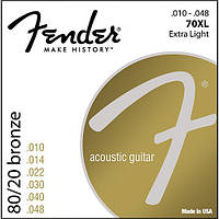 Струны для акустической гитары FENDER 70XL