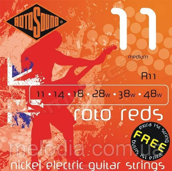 Струни для електрогітари Струни для електрогітари Rotosound R11