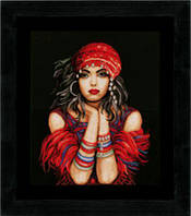 Набор для вышивки крестом LanArte Gypsy Girl "Цыганка"