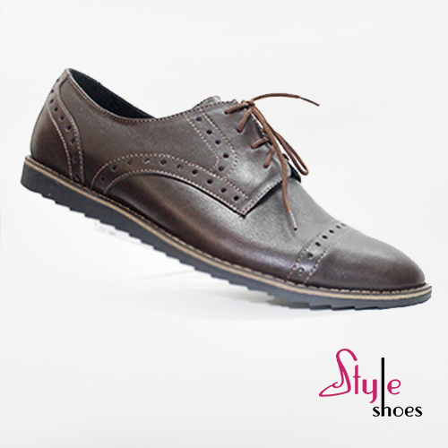 Туфлі класичні чоловічі шкіряні коричневого кольору “Style Shoes”