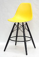 Полубарный стул Nik BK Eames, ярко-желтый