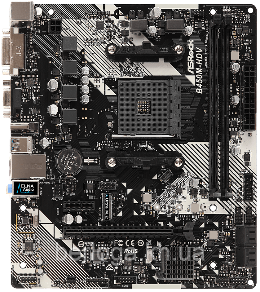 Материнська плата ASRock B450M-HDV R4.0