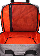 Рюкзак-сумка для ручної поклажі PoolParty Cabin (сірий) - МАУ / Sky Up, фото 6