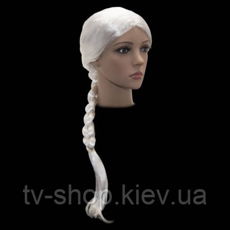 Перука карнавальний коса "Ельзи" 75 см (Снігурочки)