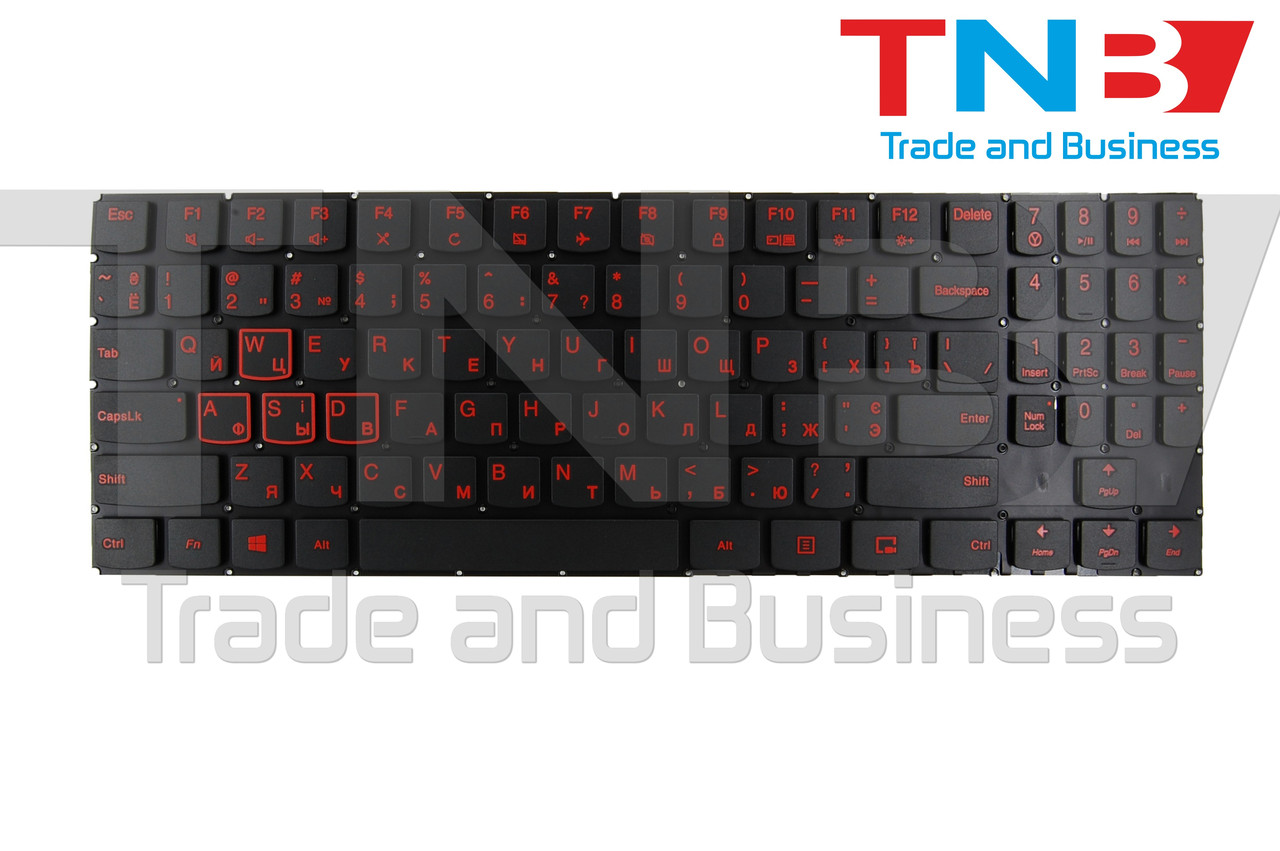 Клавіатура LENOVO LEGION R720-15IKB R720-15IKBN R720-15IKBM Черная RU ОРИГІНАЛ КРАСНЫЕ Б/ВКВЫ