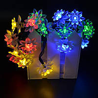 Новорічна світлодіодна гірлянда Лотос ( Мультиколір ) 10 метрів 100 лампочок