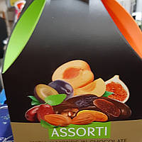 Шоколадные конфеты Ассорти сухофруктов с миндалем в шоколаде Sonuar 150 грамм