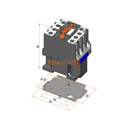 Пускач ПМЛо-1 32А котушка 36В 1NC АС3 Electro, фото 3
