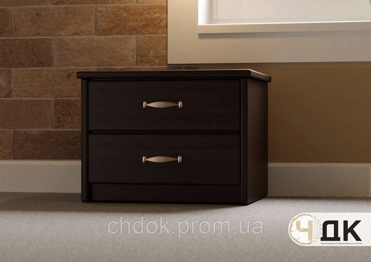 Купить Тумба прикроватная Оптимум Щит, Тёмный орех, цена 4560 ₴ — Prom ...