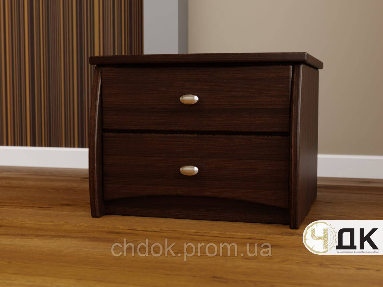 Купить Тумба прикроватная Фурор ДСП, Тёмный орех, цена 4230 ₴ — Prom.ua ...