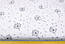 Бязь "Сірі кульбабки на білому тлі" №2507, фото 2