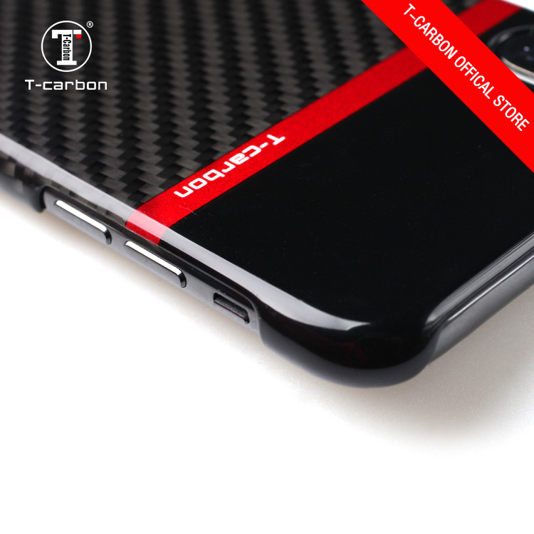 Карбоновый чехол T-Carbon для Apple iPhone XS + защитная пленка на экран в подарок - фото 2 - id-p1065882386