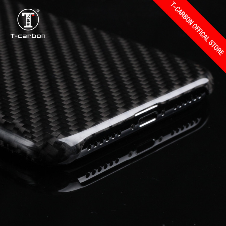 Карбоновый чехол T-Carbon для Apple iPhone XS Max + защитная пленка на экран в подарок - фото 3 - id-p1065887621