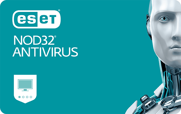 Антивірус ESET NOD32 Antivirus для 2 ПК, ліцензія на 1 рік