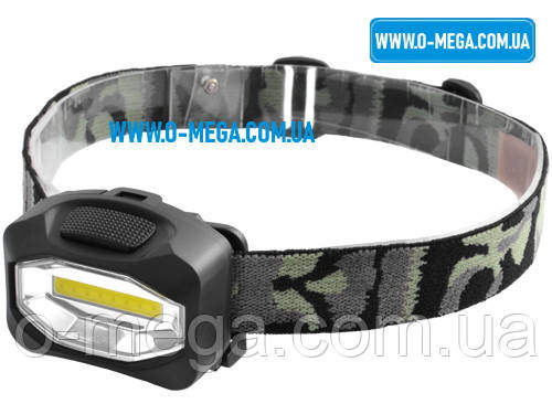 Ліхтар налобний Police 3088/HY-910-COB, 3 режими, на батарейках 3xAAA