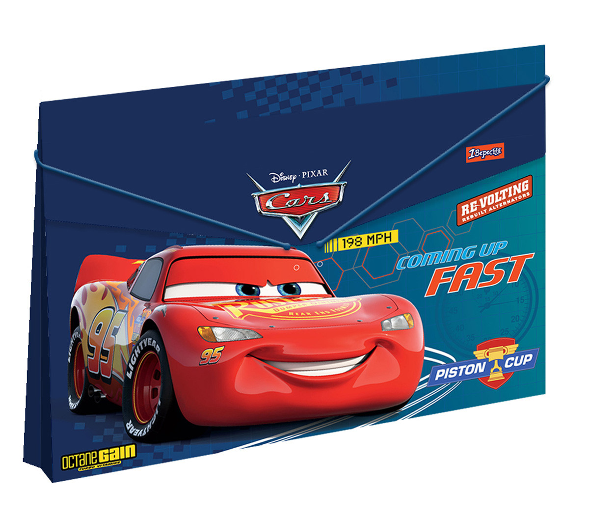 Папка 1Вересня пласт. на резинці 38*25см "Cars"