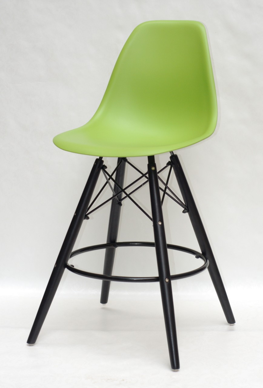 Барний стілець Nik BK Eames, яскраво-зелений