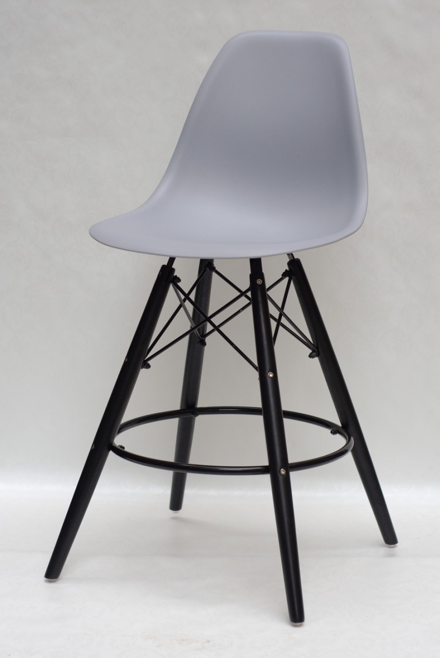 Барний стілець Nik BK Eames, сірий