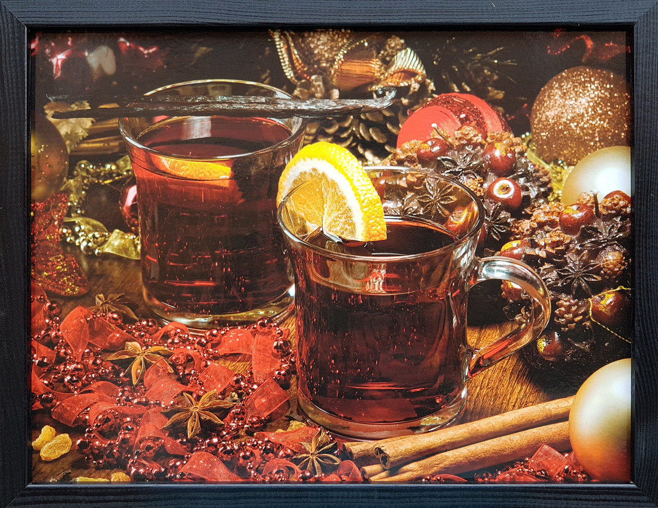 Фотокартина у дерев'яній рамі "Wine 2", 30х40 см, POS-3040-009