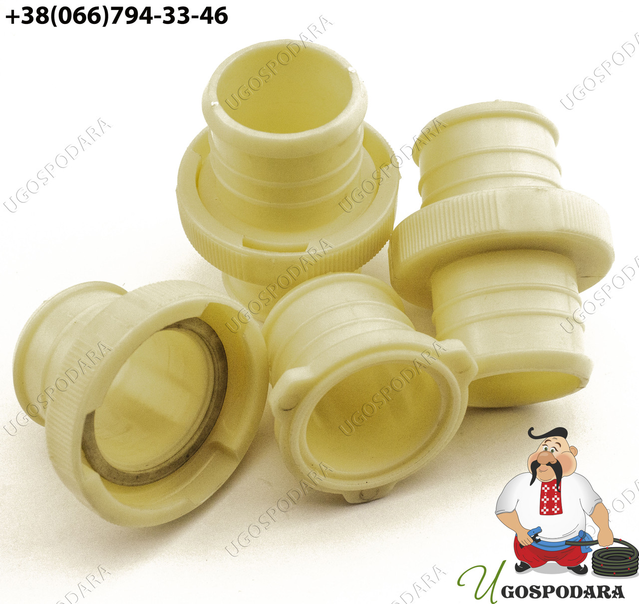 З'єднання біле для рукава Lay Flat (розборное) 2" (2")