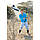 Чоловіча кофта з капюшоном на блискавці блакитна, кенгуру Stedman — HWBСТ5610, фото 4