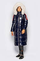 Зимова куртка 128 158 для дівчинки Модне дитяче підліткове довге зимове пальто нижче коліна