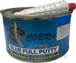 Шпатківниця універсальна синя Cobra Blue Full Putty, 1,8 кг, фото 1