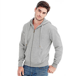 Чоловіча кофта з капюшоном на блискавці сіра, кенгуру Stedman - GHYСТ5610, фото 2