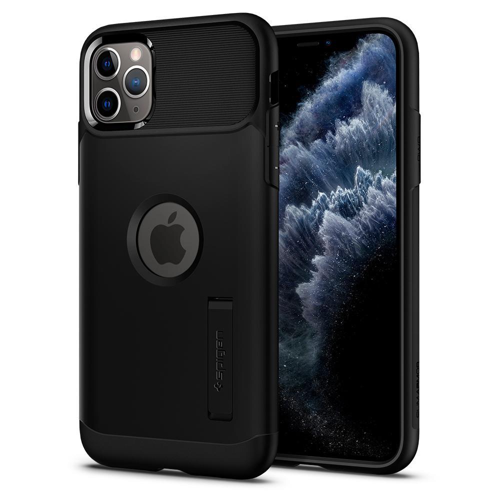 Чохол Spigen для iPhone 11 Pro Slim Armor, Black (077CS27099)