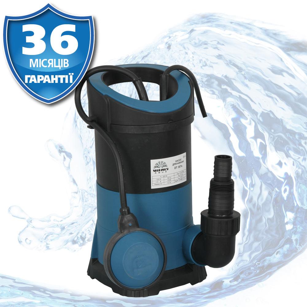 Насос заглибний дренажний для чистої води 6.5 м, 7.2 м3/год Латвія VITALS AQUA DT 307s