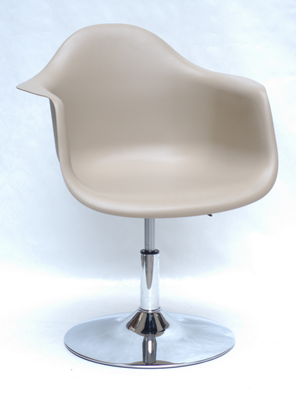 Крісло модерн пластикове на металевій ніжці Leon CH - Base , бежевий 06