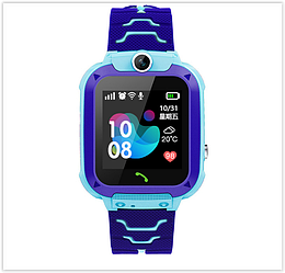 Дитячі смарт-годинник S12 з GPS сині IP68 Водонепроникні Смарт-годинник з sim-картою