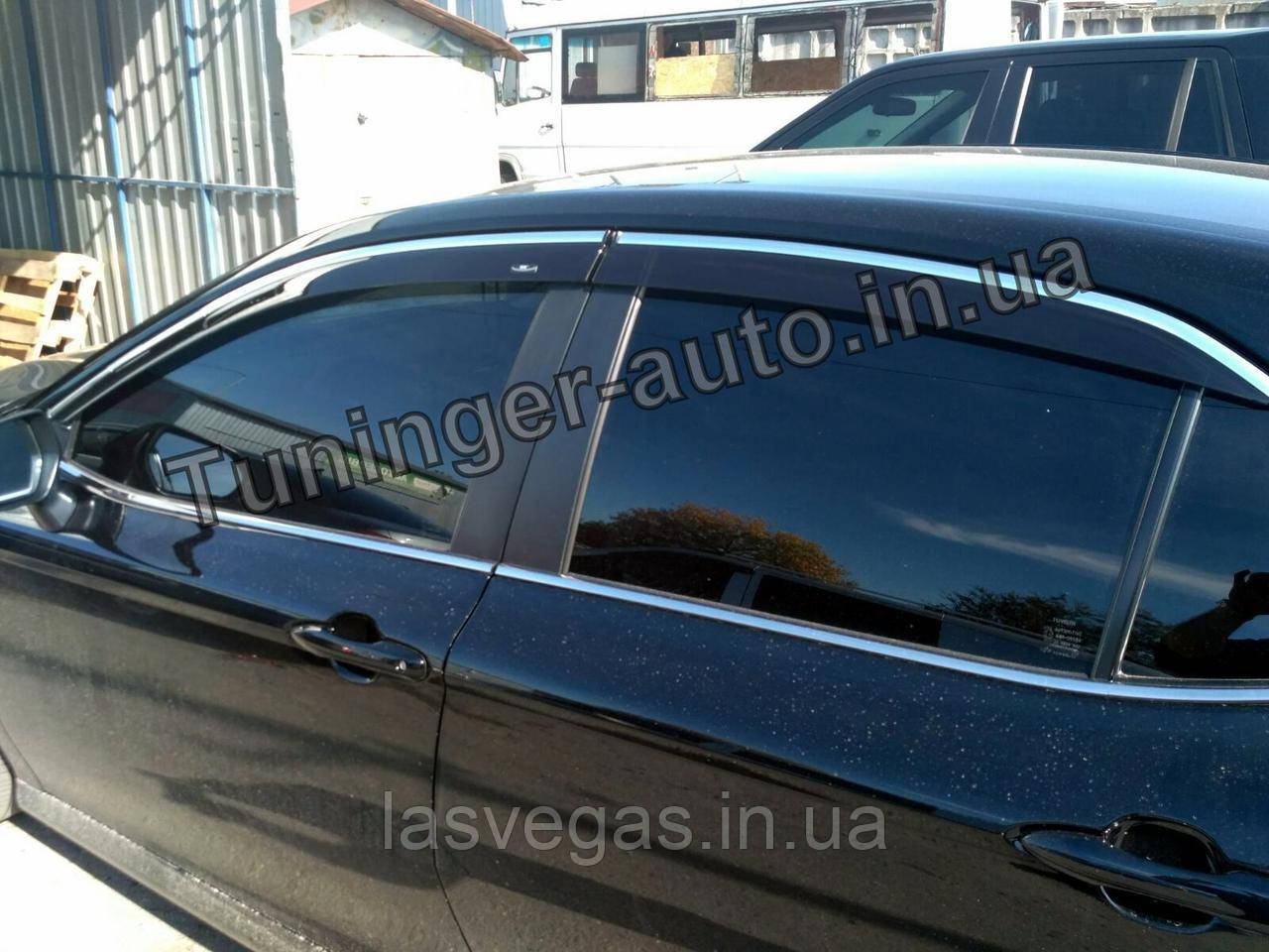 Дефлектори вікон (вітровики) Toyota Camry V70 2017- (HIC/Тайван), фото 1