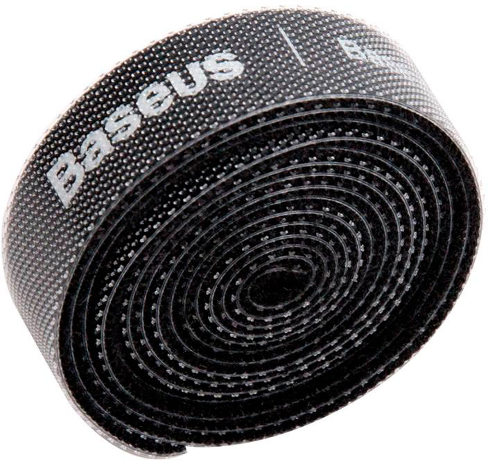 Органайзер проводов Baseus Colourful Circle Velcro strap 3m, Black (ACMGT-F01), фото 1