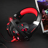 Стерео Ігрові навушники ONIKUMA K2 з мікрофоном 7.1 звук для геймерів PS4, ПК, XBOX, Playstation, PC червоні, фото 2