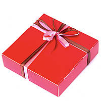 Подарок корпоративный Шоколадные конфеты ручной работы *Красная коробка на 4шт.*