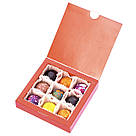Подарунок корпоративний Шоколадні цукерки ручної роботи *Червона коробка на 9шт.*, фото 2