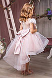 Ошатне бальне плаття коротке зі шлейфом "Рапунцель", фото 2