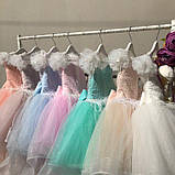 Ошатне бальне плаття коротке зі шлейфом "Рапунцель", фото 5