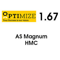 Линзы для Очков "OPTIMIZE" Single Vision 1.67 AS MAGNUM HMC - Израиль