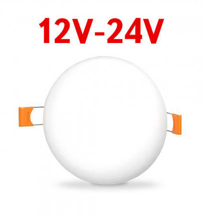 Світлодіодний світильник універсальний SL UNI-24-R 24W 12-24V DC 5000K круглий білий Код.59680, фото 1