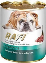 Консерва для собак паштет із м'яса ягняти DN RAFI PATE, 800 г