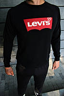 Чорний світшот  ⁇  кофта Levis лого