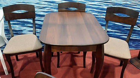 Обідній стіл для маленької кухні Кантрі Модуль Люкс, темний горіх, фото 2