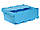Ящик пластиковий з кришкою  600х400х240 первинний N6423-ALC, фото 3
