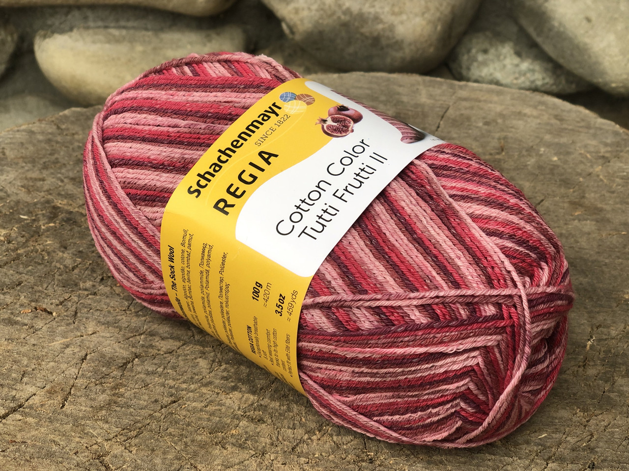 Носкова пряжа з бавовною REGIA Cotton Tutti Frutti Color, фото 1